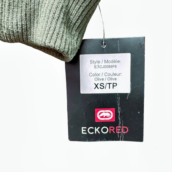 ECKO RED WOMEN'S OLIVE BOMBER JACKET, XS - Picture 8 of 9